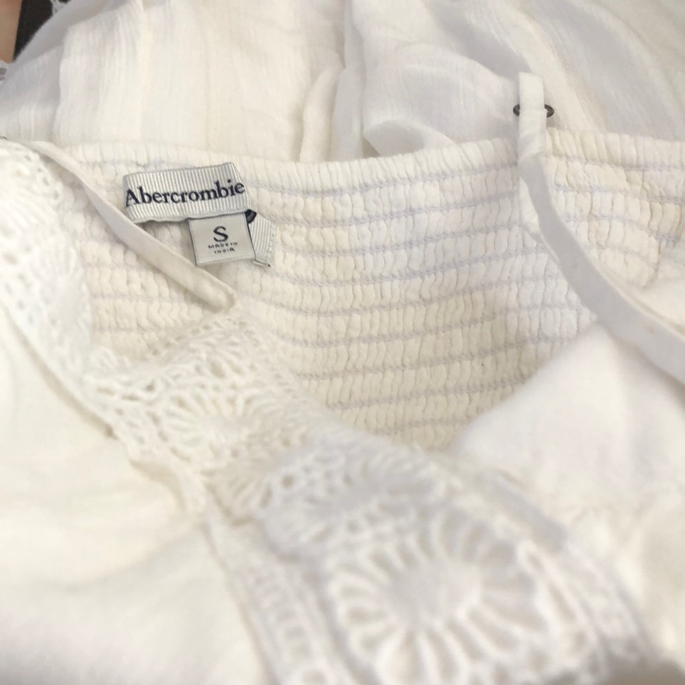 White cotton Abercrombie sundress